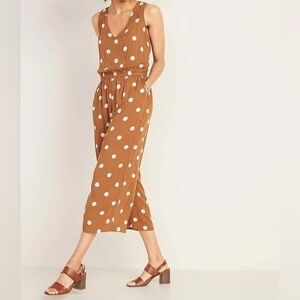 💜 Women’s Old Navy Polka Dot Jumpsuit in Size Large